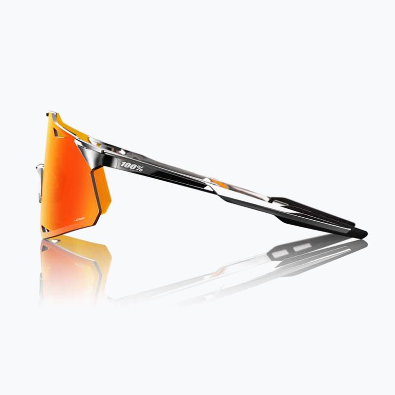 100% Hypercraft schwarz chrom/hiper rot Spiegel Sonnenbrille 3
