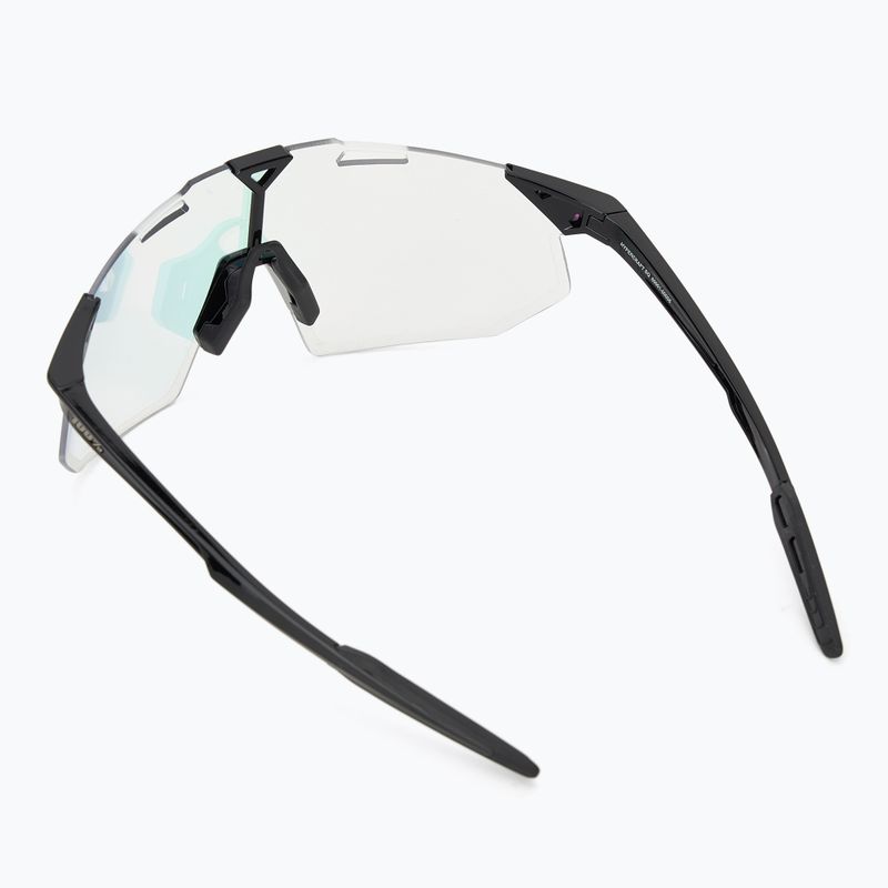 100% Hypercraft SQ gloss black/photochromic purple mirror Sonnenbrille 2