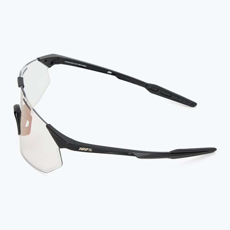 100% Hypercraft SQ gloss black/photochromic purple mirror Sonnenbrille 4