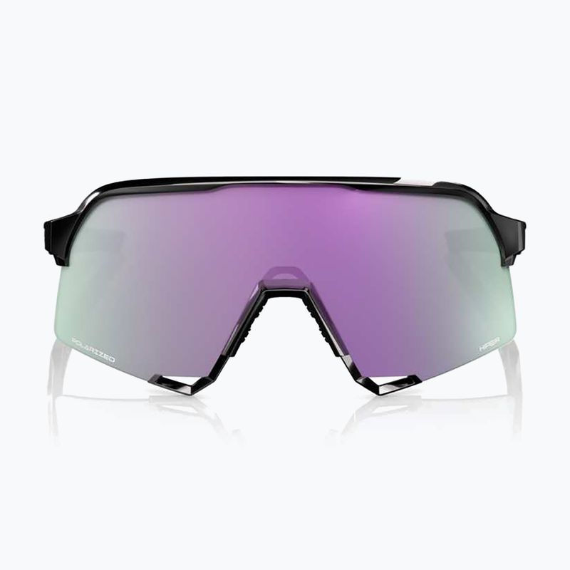 Sonnenbrille 100% S3 poliert schwarz/ hyperpolarisiert lavendel verspiegelt 2