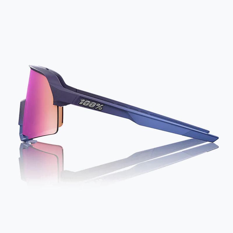 Sonnenbrille 100% S3 satin storm metallic/purple mirror 2