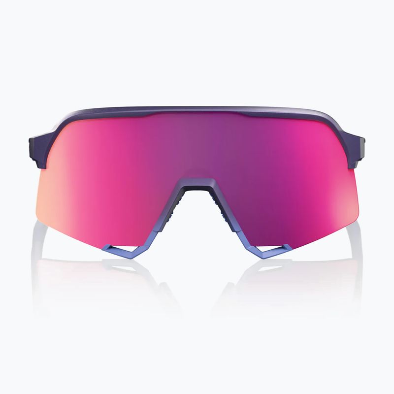 Sonnenbrille 100% S3 satin storm metallic/purple mirror 4