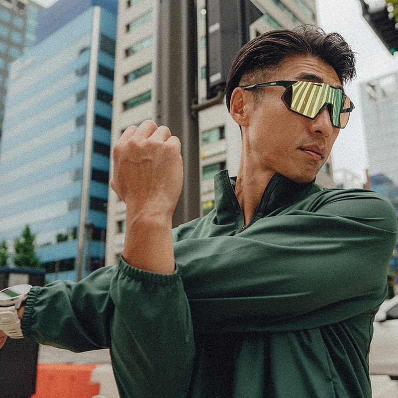 Sonnenbrille 100% Hypercraft SQ matte juniper/hiper mint mirror 4