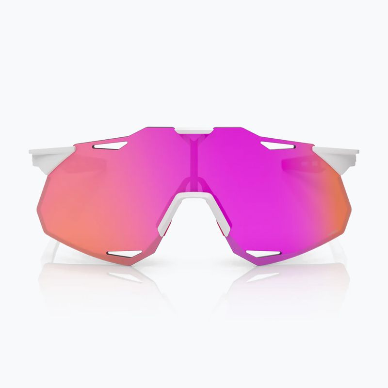 Sonnenbrille 100% Hypercraft XS matte white/pink/hiper vital pink mirror 4