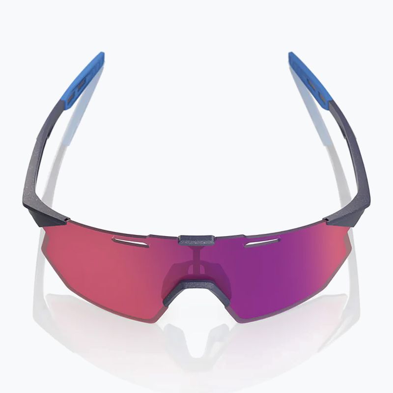 Sonnenbrille 100% Hypercraft SQ satin storm metallic/purple mirror 3