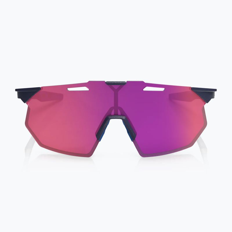 Sonnenbrille 100% Hypercraft SQ satin storm metallic/purple mirror 4