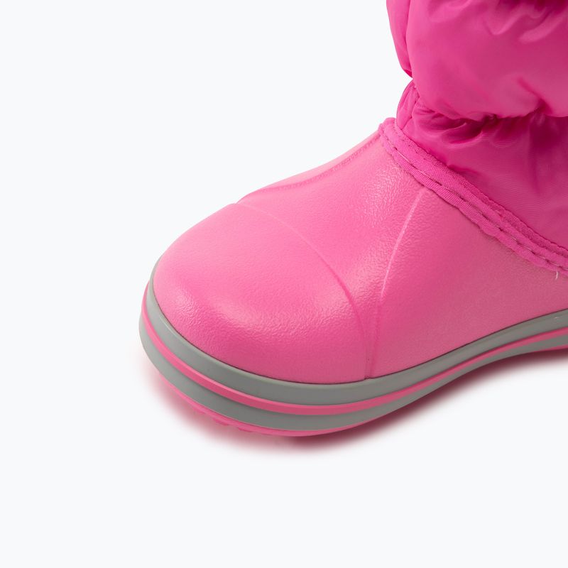 Crocs Winter Puff Kids Schneestiefel electric pink/hellgrau 7