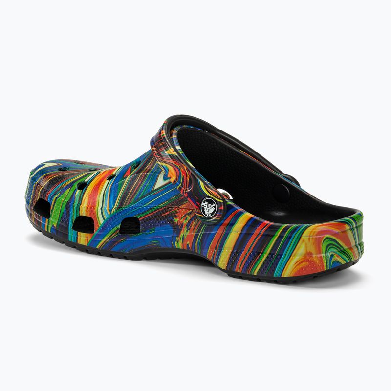 Crocs Baya Seasonal Printed Clog Damen schwarz/multi Flip-Flops 4