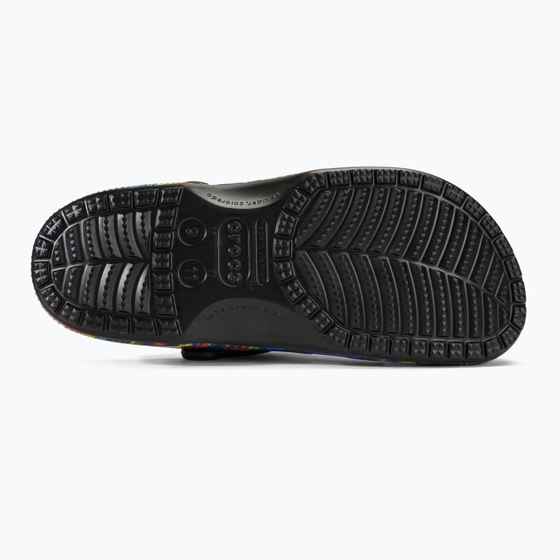 Crocs Baya Seasonal Printed Clog Damen schwarz/multi Flip-Flops 5