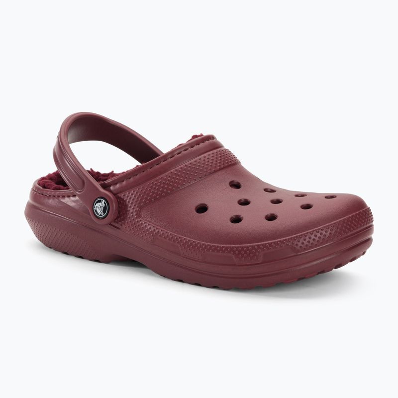 Crocs Classic Gefütterte Clog Pantoletten bordeaux 2