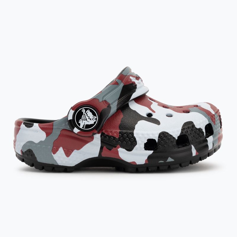 Crocs Classic Camo Clog Kleinkind Flip-Flops schwarz/rot 3