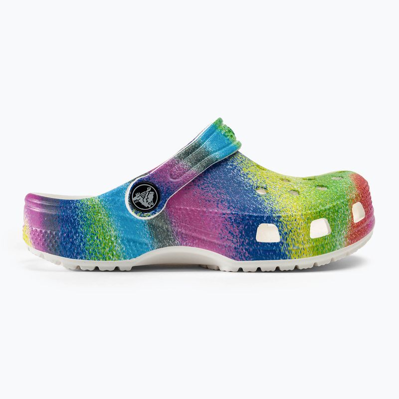 Slides Schlappen  Kinder Crocs Classic Spray Dye white/multi