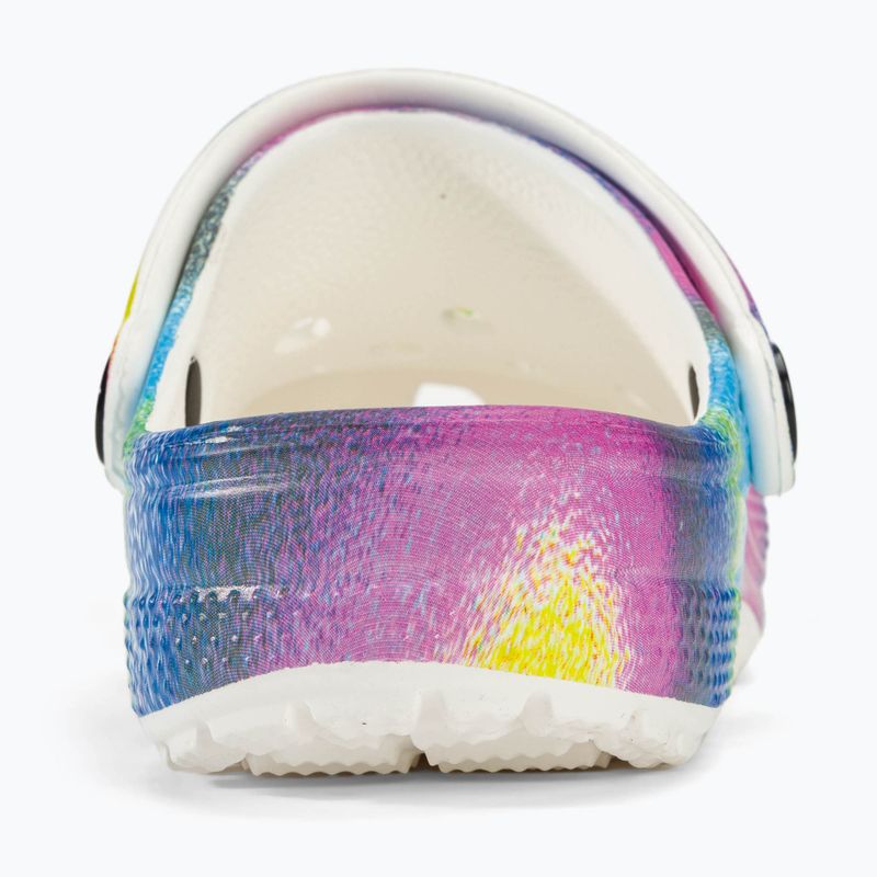 Slides Schlappen  Kinder Crocs Classic Spray Dye white/multi