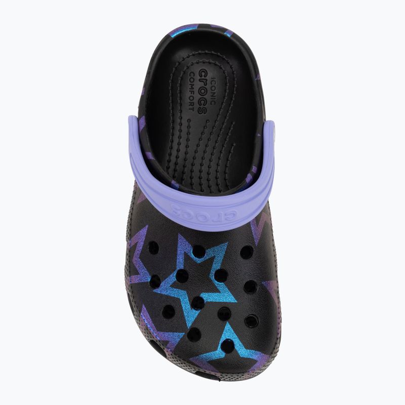 Crocs Classic Disco Dance Party Clog Kinder Sterne/schwarz Flip Flops 6