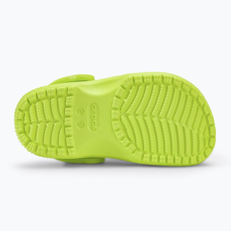 Slides Schlappen  Kinder Crocs Classic Clog T limeade 5