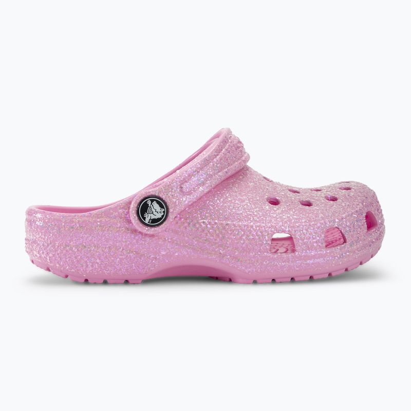 Slides Schlappen  Kinder Crocs Classic Glitter Clog flamingo 3