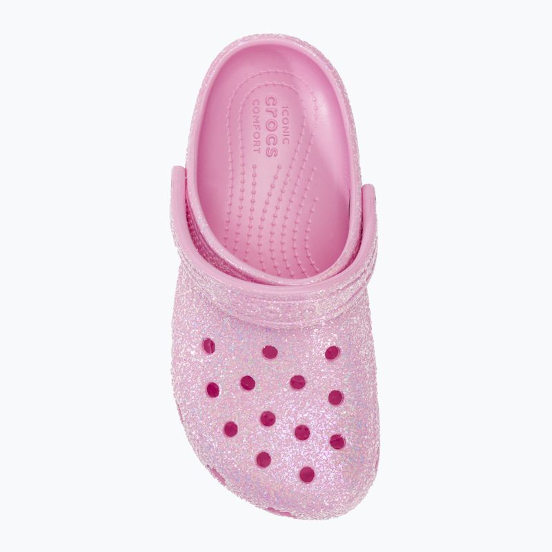 Slides Schlappen  Kinder Crocs Classic Glitter Clog flamingo 6