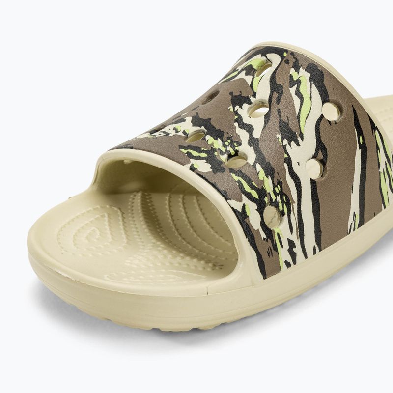 Slides Schlappen  Crocs Classic Printed bone