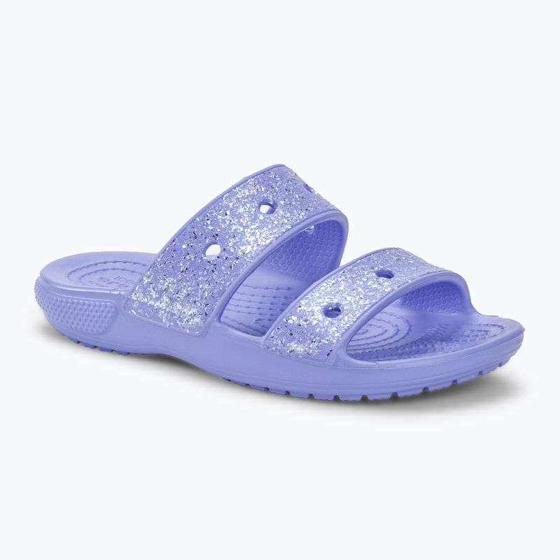 Slides Schlappen  Kinder Crocs Classic Crocs Glitter moon jelly