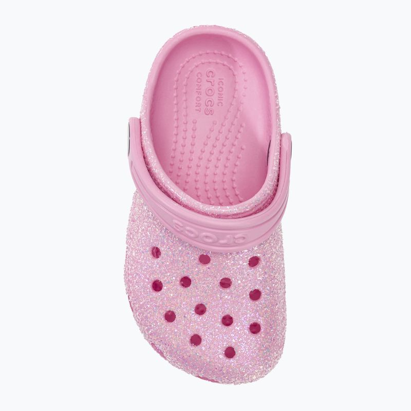 Slides Schlappen  Kinder Crocs Classic Glitter Clog T flamingo 6