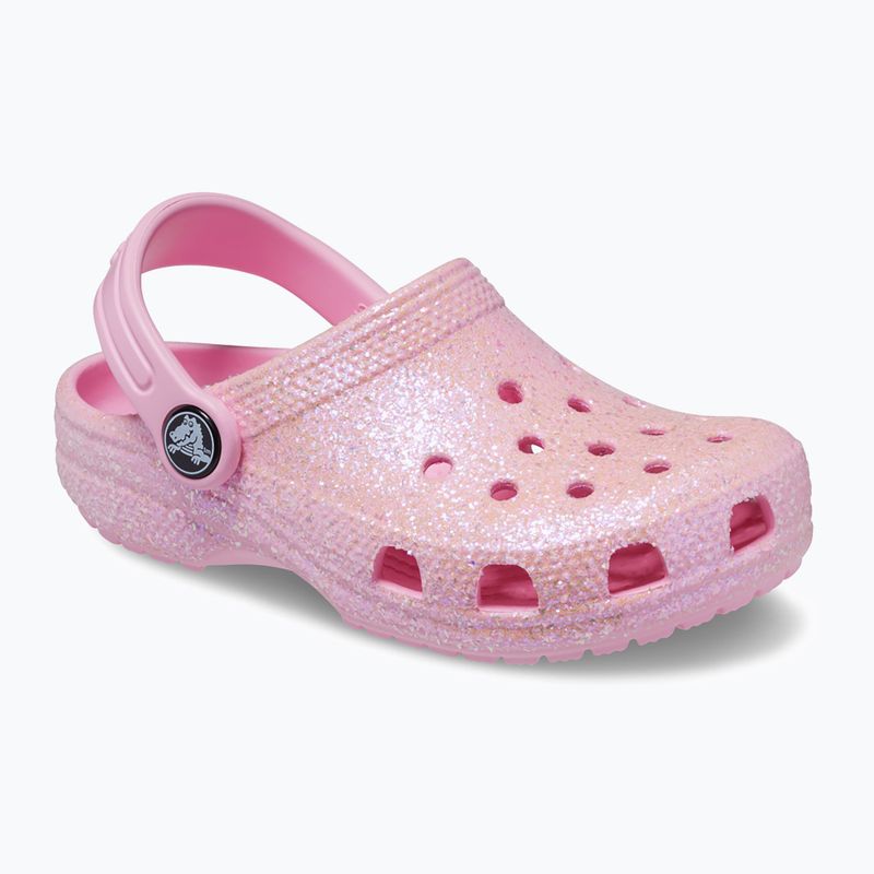 Slides Schlappen  Kinder Crocs Classic Glitter Clog T flamingo 9