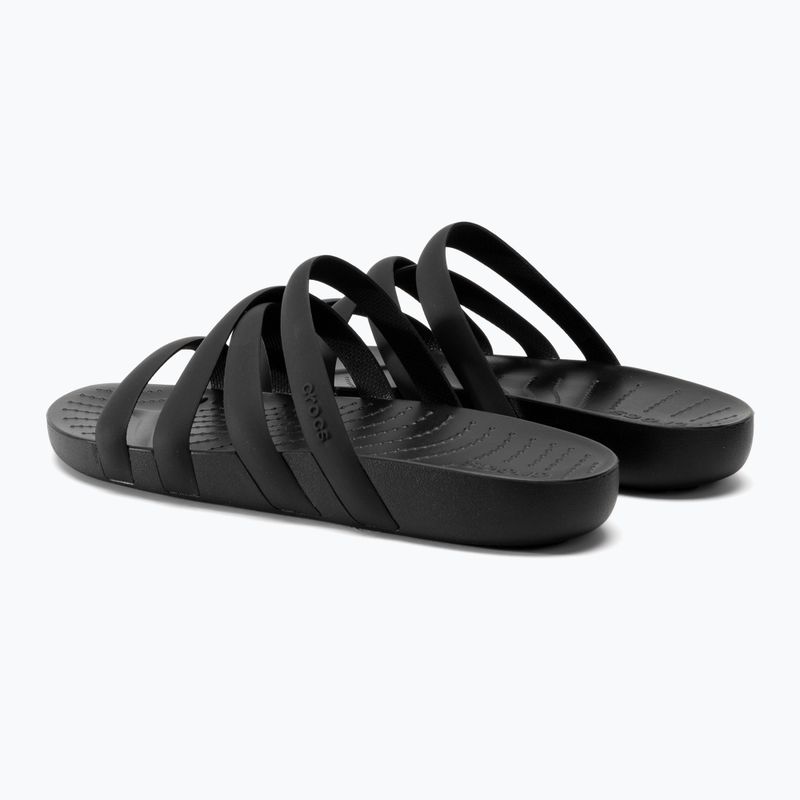 Crocs Splash Riemchensandale Damen schwarz 3