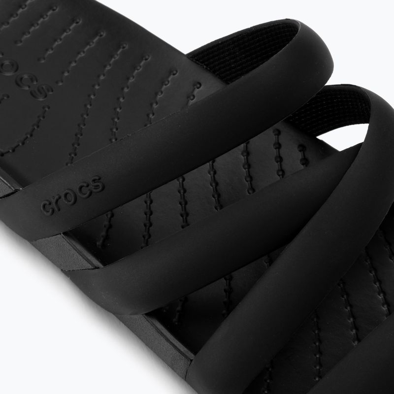 Crocs Splash Riemchensandale Damen schwarz 8