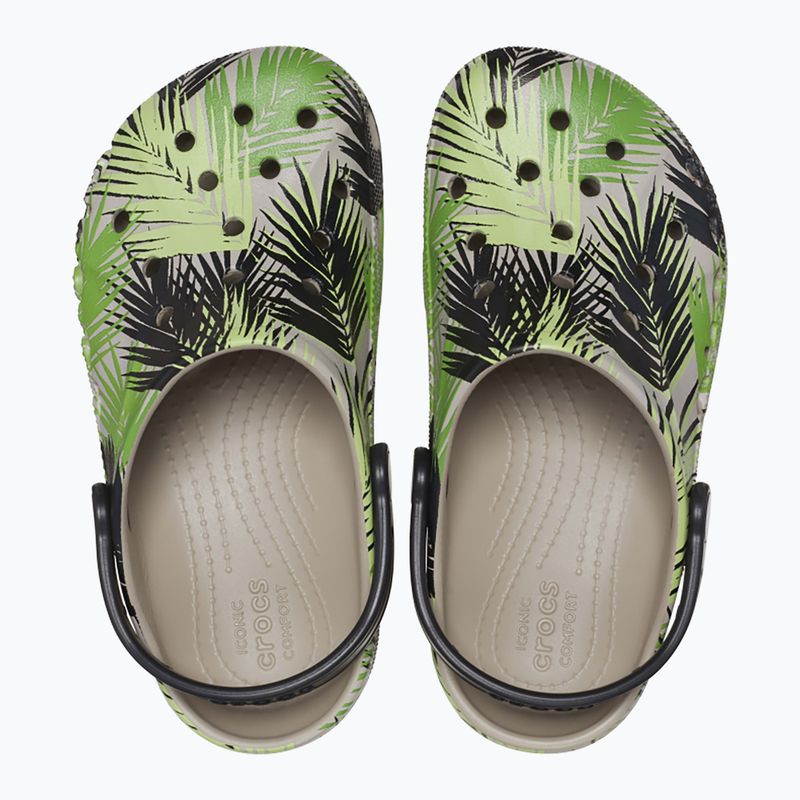 Crocs Baya Saisonale Gedruckte Clog Junior Flip-Flops kobblestone/tropisch