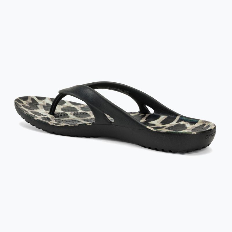 Flip-Flops Damen Crocs Kadee II Graphic black/multi animal