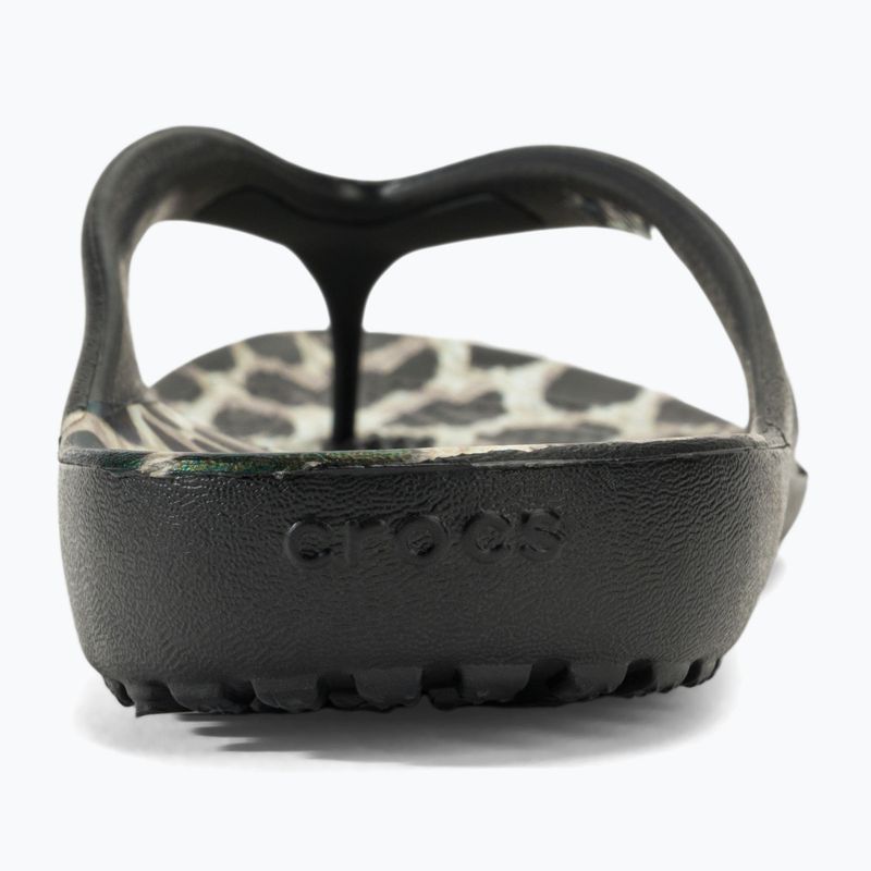 Flip-Flops Damen Crocs Kadee II Graphic black/multi animal
