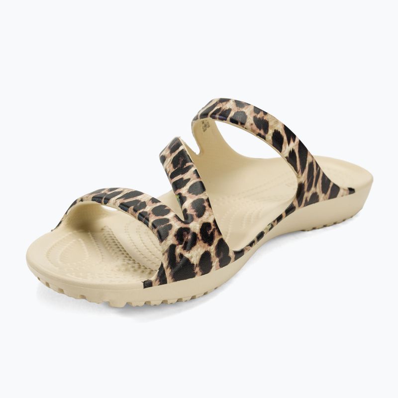 Slides Schlappen  Damen Crocs Kadee II Graphic winter white/multi