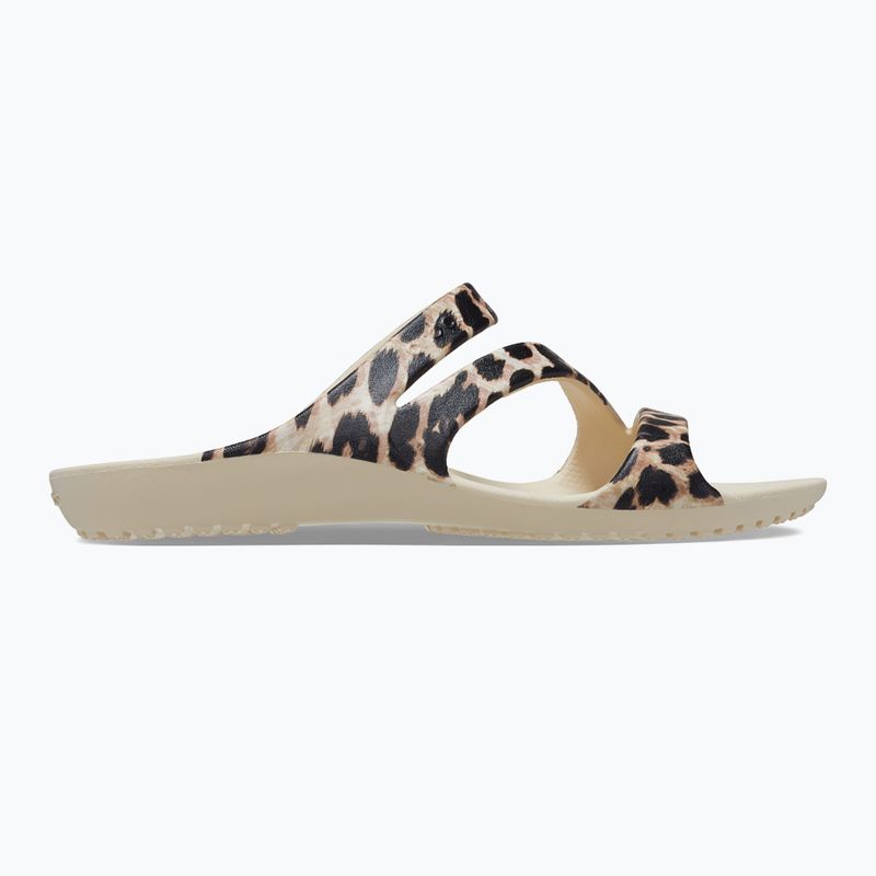 Slides Schlappen  Damen Crocs Kadee II Graphic winter white/multi