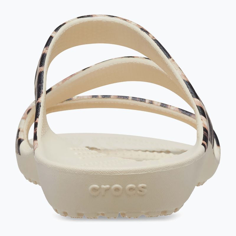 Slides Schlappen  Damen Crocs Kadee II Graphic winter white/multi