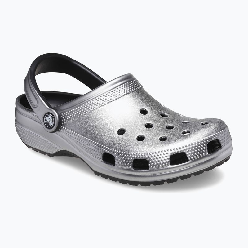 Crocs Classic Silber/Metallic Flip-Flops 9