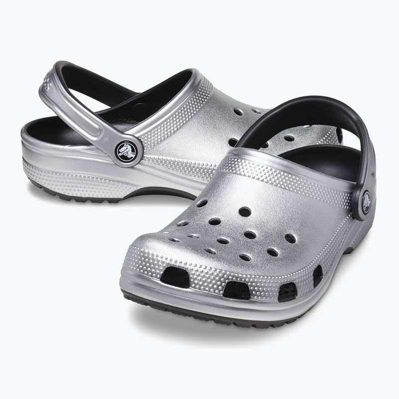Crocs Classic Silber/Metallic Flip-Flops 11