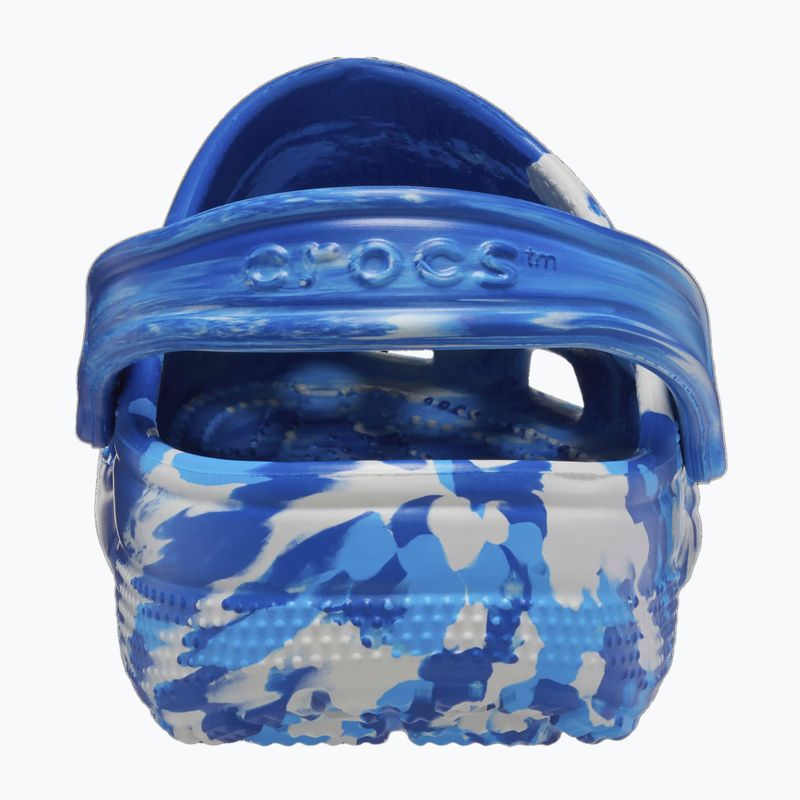 Slides Schlappen  Crocs Classic Marbled Clog blue bolt/multi