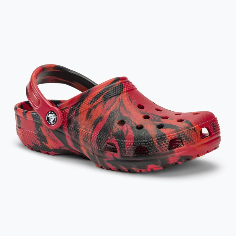 Slides Schlappen  Crocs Classic Marbled Clog pepper/black 2