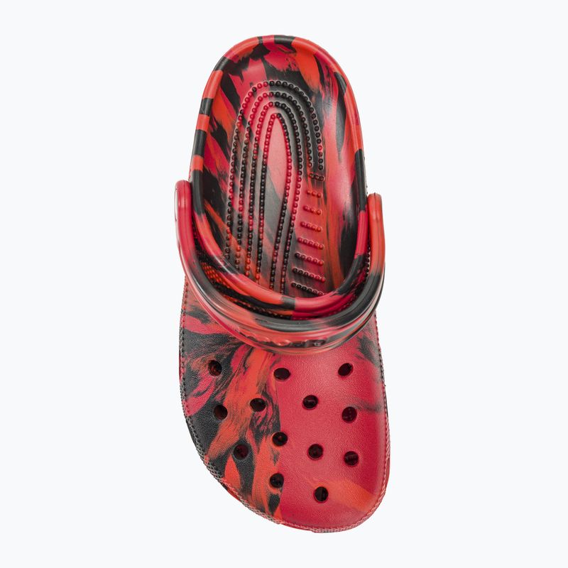 Slides Schlappen  Crocs Classic Marbled Clog pepper/black 6