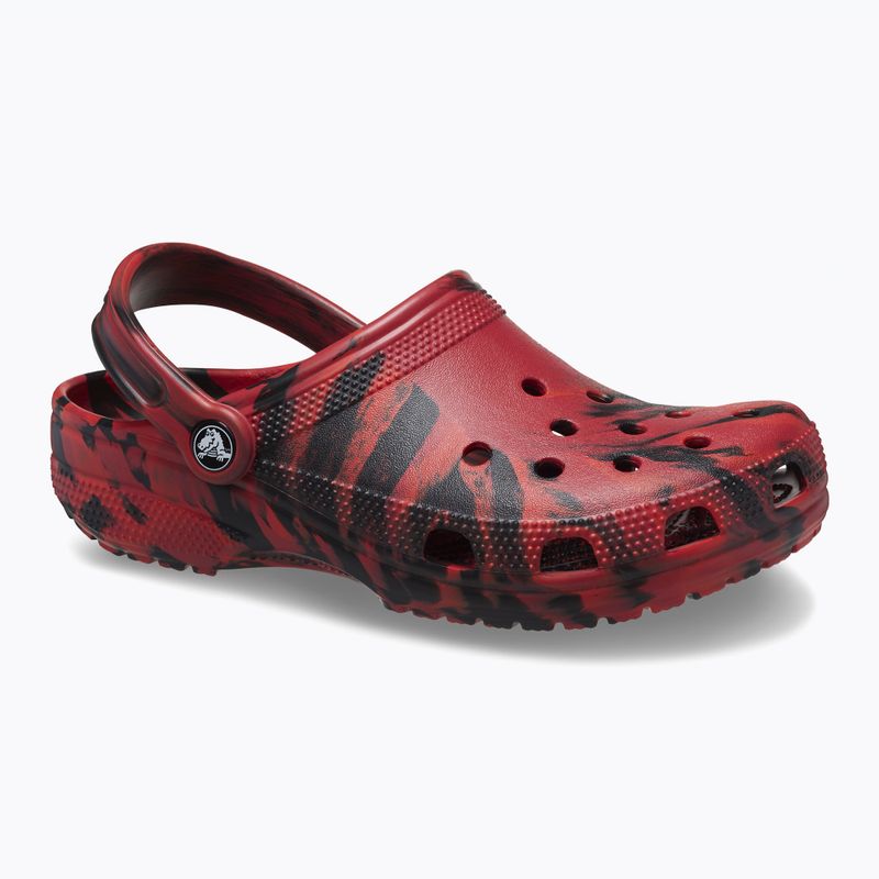 Slides Schlappen  Crocs Classic Marbled Clog pepper/black 9