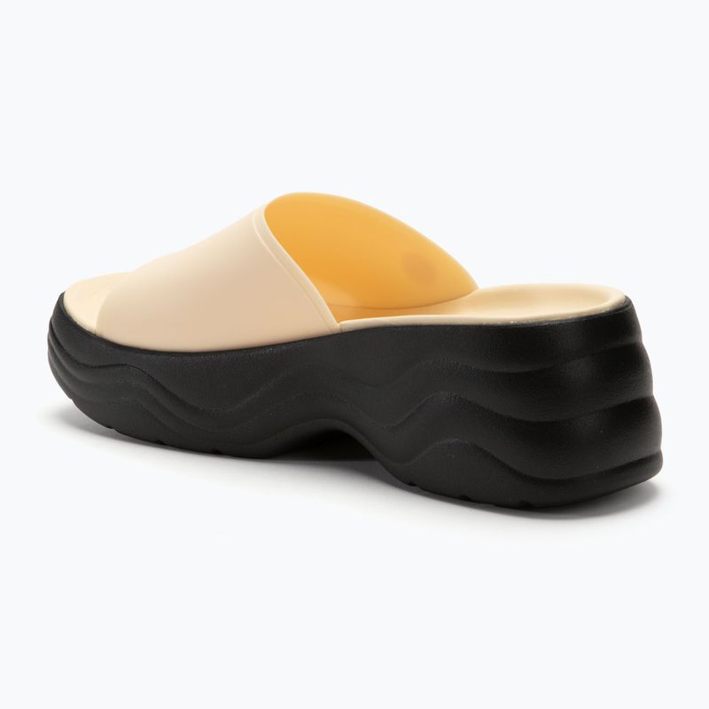 Crocs Skyline Slide Damen vanille/schwarz Flip-Flops