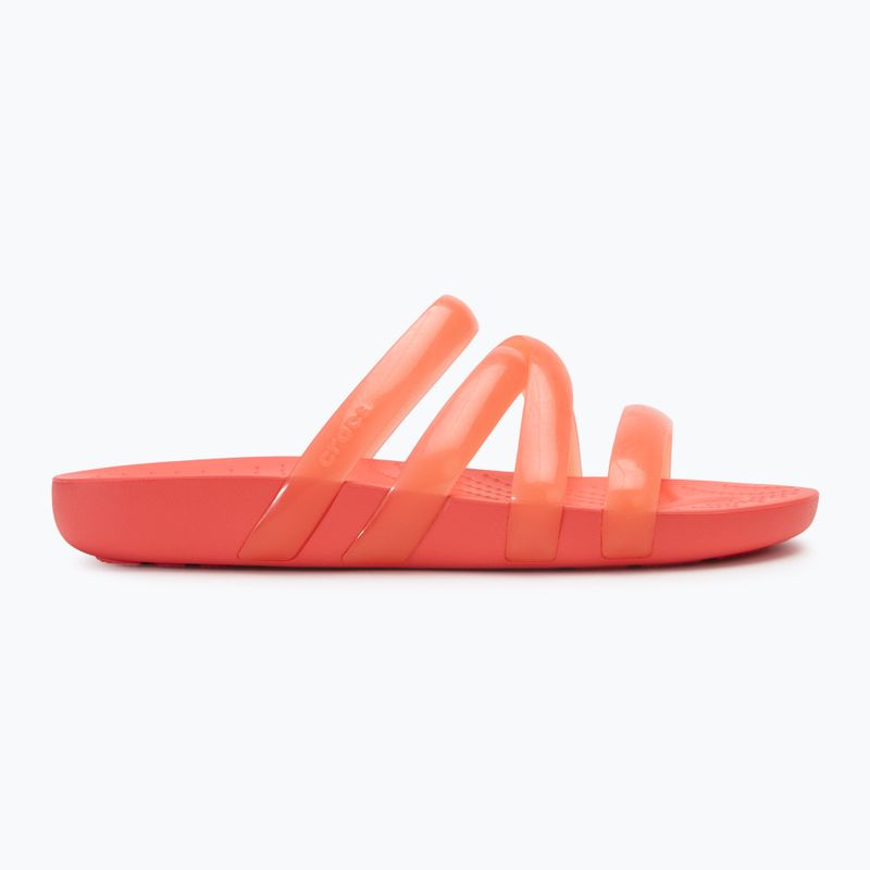 Crocs Splash Glossy Strappy Damen Flip-Flops neon watermelon 2