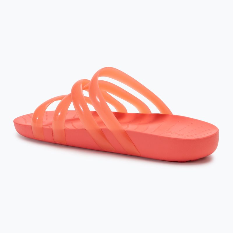 Crocs Splash Glossy Strappy Damen Flip-Flops neon watermelon 3