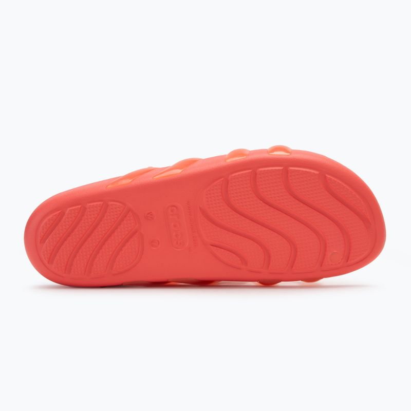 Crocs Splash Glossy Strappy Damen Flip-Flops neon watermelon 4
