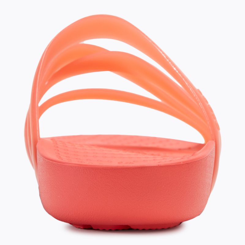 Crocs Splash Glossy Strappy Damen Flip-Flops neon watermelon 6