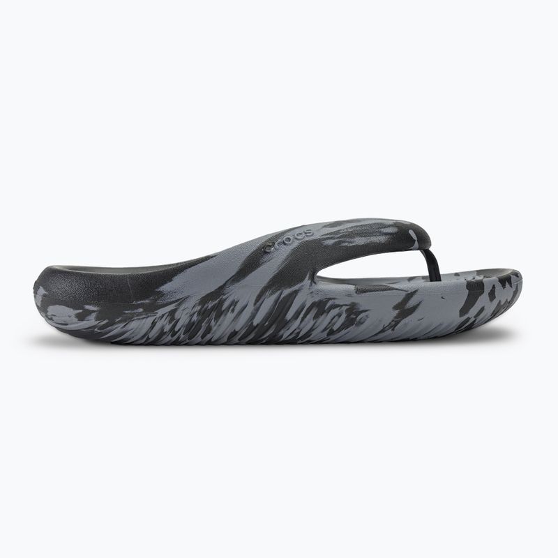 Flip-Flops Crocs Mellow Marbled Recovery black/charcoal 2