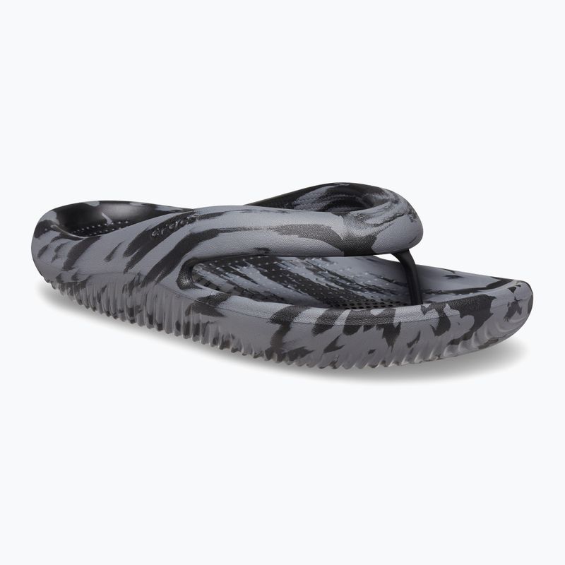 Flip-Flops Crocs Mellow Marbled Recovery black/charcoal 8