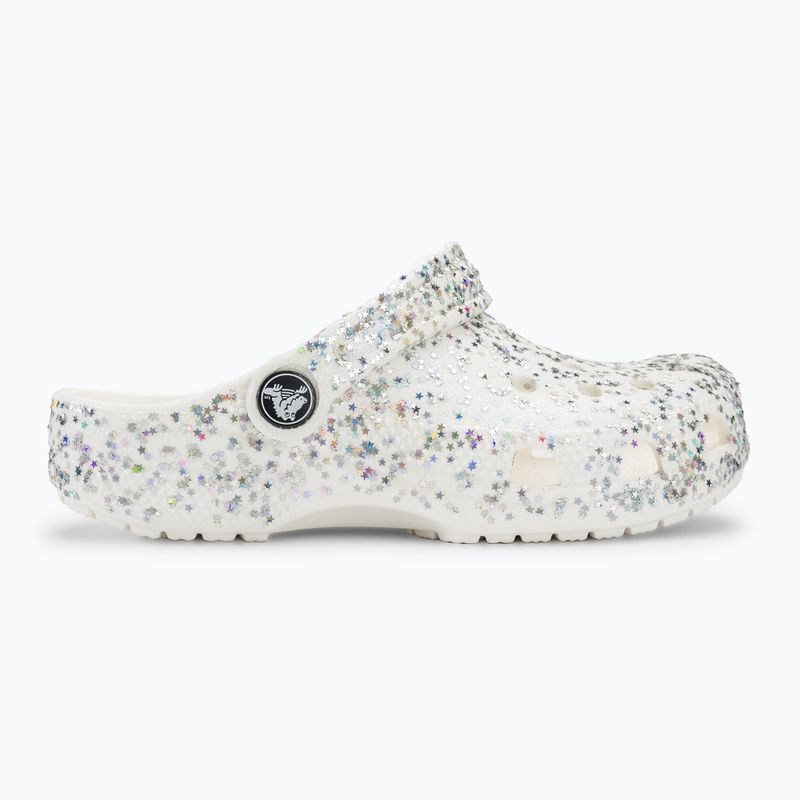 Slides Schlappen  Kinder Crocs Classic Starry Glitter white