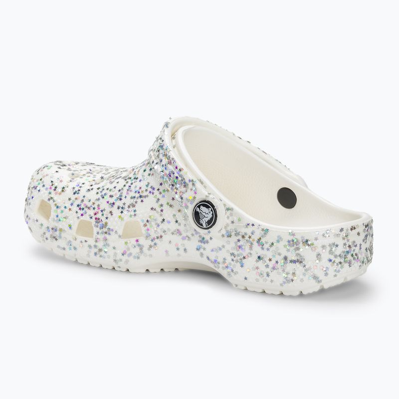 Slides Schlappen  Kinder Crocs Classic Starry Glitter white