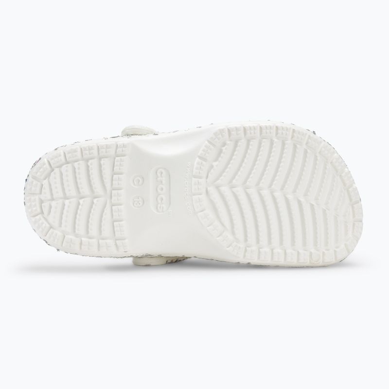 Slides Schlappen  Kinder Crocs Classic Starry Glitter white
