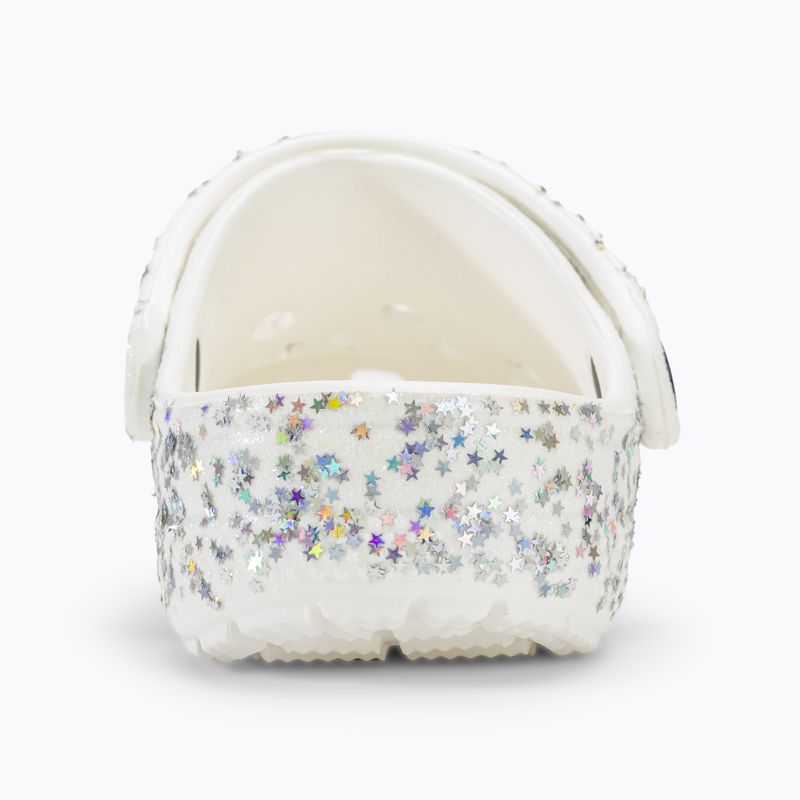 Slides Schlappen  Kinder Crocs Classic Starry Glitter white